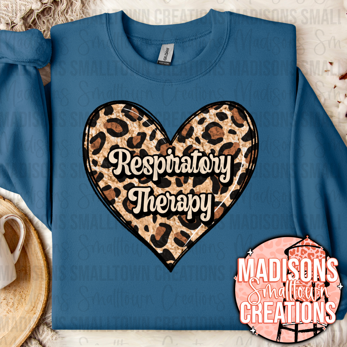 Animal Print Heart RT (Crewneck)