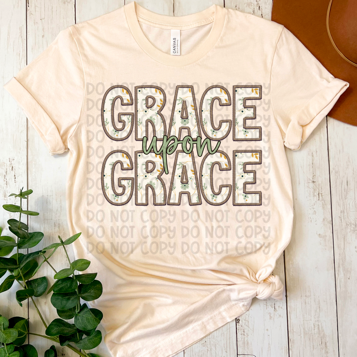 Grace upon grace (Faux Embroidery)